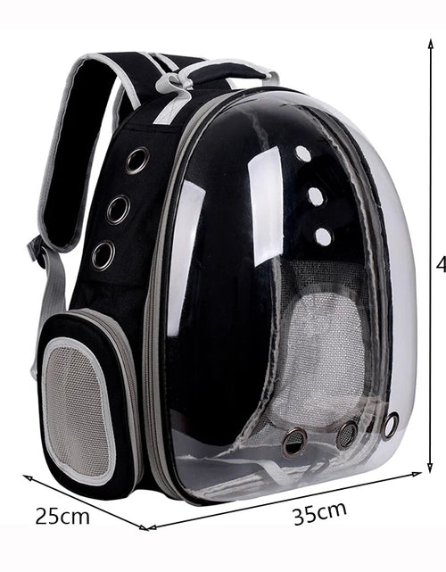 Load image into Gallery viewer, Transparent Cat Carrying Bags Space Breathable Pet Backpack Portable Puppy Dog Backpack Transport Carrier Space Capsule Bag Pets
