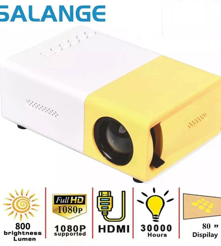 Mini Projector YG300 Pro LED Supported 1080P Full HD Portable Beamer Audio HDMI USB Video Projetor