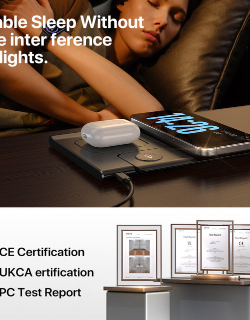 Load image into Gallery viewer, 3 in 1 Wireless Charging Sation for Multiple Devices 15W Fast Charging Stand
